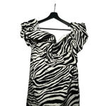 ASOS LUXE ruffle mini dress in zebra print NWT Size 14 Photo 6