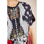 Blank London Floral Print Dress Trudie Tunic Casual Mini Dress Large Summer Sun Blue Photo 2