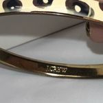 J. Crew Enameled Animal Print Bangle Bracelet‎ Black Photo 4