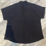 SheIn  Women’s Plain Solid Black Short Sleeve Blouse Plus Size Photo 0