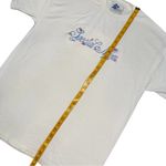 Vintage Pleasant Shade Special Mom Embroidered Floral Cream Shirt Large 90s USA Blue Photo 7