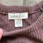 White Fawn  lace up side sweater Photo 2