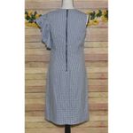 Banana Republic Ruffled Shoulder Sheath Dress Plaid Size 6 Career Academia Photo 8