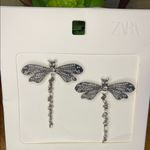 ZARA NWT - New In Box  Dragonfly Earrings - Brand New in Box - Silver Photo 2