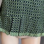 Yarns & Stitches Lime Green and Black Basket Weave Rattan Pattern Blazer Size 8 Photo 5