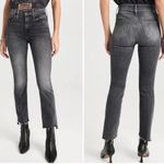 MOTHER The Insider Crop Step Fray Jeans in Save Your Soul Size 25 Gray Photo 1