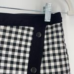 BCBGeneration  Women's Black White Gingham Ruffle Asymmetric Pencil Skirt‎ Size 4 Photo 5