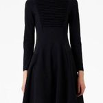 Giorgio Armani Fit & Flare Long Sleeve Ribbed Black Dress, Size 2, EXCELLENT! Photo 0