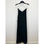 Lulus  Remember This Moment Black Rhinestone Strapless Maxi Dress Formal L NWT Photo 10