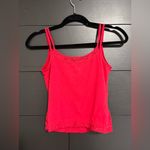 Wild Fable Cutesie Red Double Strap Layered Lace Trim Tank Top Cami Sz XXS EUC Photo 1