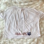 Bella Canvas University of Arizona Alpha Phi Glitter Open Back Top Size XL Photo 4