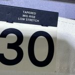 Gap  Girlfriend Relaxed Mid Rise Stretch NWT White Denim Frayed Hem Size 10R Photo 8