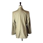 Max Mara Tan Striped Single Breasted 3 Button Lightweight Blazer Size 10 Photo 1