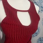 Socialite  Red Cut Out Bodycon Sleeveless Midi Dress Photo 1