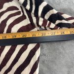 Banana Republic  Lightweight Sweater XL Tan Zebra Mobwife Safari Chic Maximalist Photo 6