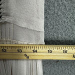 barney's new york o'2nd dress womens 2 beige blue striped pleated sleeveless Photo 5