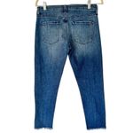 J Brand  Sadey Slim Straight Jeans In Naive Wash Size 25 Raw Hem Stretchy Crop Photo 1