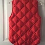 J.Crew BRIGHT ORANGE GOOSE DOWN VEST. XS. Photo 4