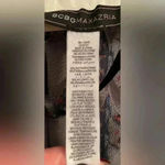 BCBGMAXAZRIA  Sheer Black Boho Intricate Floral Print Kimono With Cap Sleeves; OS Photo 3