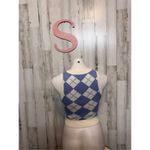 Hollister  Argyle Cream with Blue Diamond Photo 2