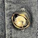 Quacker Factory Quaker Factory Embroidered Gem Chambray Button Down Snowman Tunic- XXL Photo 5