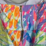 Lilly Pulitzer  Women's Linnea Crop Top Sz 0 Strappy Peplum Padded Ruffle Shirt Photo 6