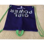 Girl Scouts Girl Power Black & Purple‎ Drawstring Backpack Tote Bag NEW Canvas Photo 13