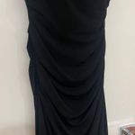 Laundry by Shelli Segal Black Cross Strap Back Formal Dress Photo 4