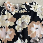 NWT Sugar + Lips Black Big Floral Romper Faux Wrap, Tie at Neck, Lined, … Size L Photo 10