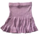 Free People Solid Gold Knit Skirt Lilac Size Large Gently Used Boho Officewear Photo 1