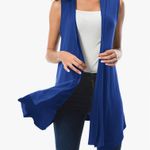 Urban Coco sleeveless, asymmetrical hem lightweight cardigan vest, size XXL, NWT Photo 1