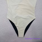 NEW La Gotta zariah color blocked asymmetric one piece swimsuit, size S White Photo 2