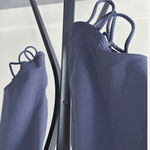 Joy Lab Womens Large Eggplant Purple Capri Lattice Hem Activewear Leggings Photo 1