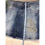 Faded Glory Vintage ‎ Jeans Denim Skort Women's Size 4  Embroidered Studs Paisley Photo 6