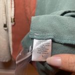 Entro ☀️EUC Colorblock Romper Size L Linen Blend Drawstring Waist Photo 8