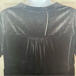 Modcloth  Levels Of Levity Tiered Velvet Babydoll Dress Shift Black S NWT Photo 9