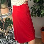 Jasmine Vintage Y2K Midi Knee Length Wrap Skirt Red Size 2X Photo 4