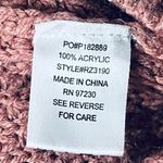 Almost Famous High Low Lace Up Sweater Dusty Rose Size Small Photo 4