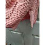 Vermont Country Store Size Medium Cotton Knit Pink Open Front Cozy Cardigan Photo 3