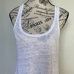 Koral Activewear white linen burnout tank top size XS extra small S small Photo 1