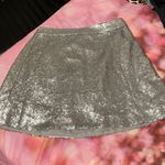 Decree  Sparkly Shiny High Waisted Mini Skirt Photo 3
