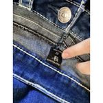 True Religion Jeans Womens 27 Blue Jennie Curvy Mid Rise Skinny Contrast Stitch Photo 4