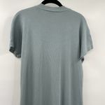 Club Monaco Dress Maxi Ribbed Tea Dyed Mock Neck Stretchy Teal Womens Size XL Photo 5