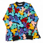 Disneyland Resort Mickey Mouse Balloons Long Sleeve Crewneck Shirt - Size XS Photo 1