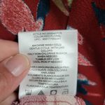 Christian Siriano red tropical floral vneck tunic tshirt dress size large Photo 7