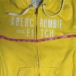 Abercrombie & Fitch  Women's Hoodie Full Zip Yellow Vintage Y2K Size Medium Photo 8