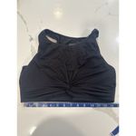 Athleta Women Black Twist Front Crop Top Athletic Top Size Medium T0999 Photo 1