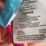 Beach Betty By Miracle Brands 1 Pc Swimsuit Floral Tie Back XL NWT V Neck Pink Photo 4