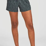 Janji Black Teal Transit Tech Running Shorts Women’s Size Medium Athletic Photo 0