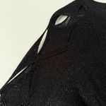 Venus women’s black sparkly top Size Medium Photo 4